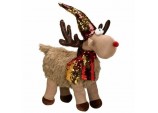 Xmas Decoration Large 52cm Christmas Glamorous Sequin Plush Rudolph Reindeer