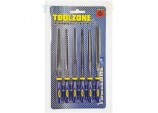 Good Quality 6 Piece Warding File Set Bearing Steel by Toolzone