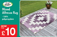 Mixed Alfresco Rug – Now Only £10.00